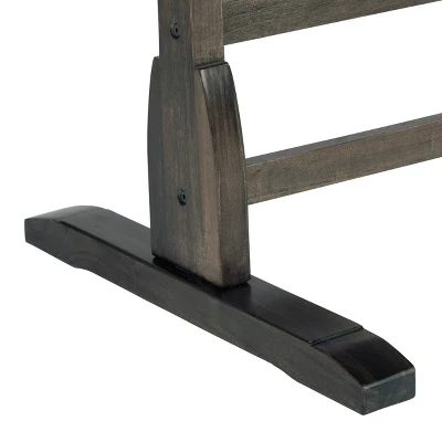 Vintage Solid Wood Drawing/Drafting Table With 36" Wide Adjustable Top Distressed Black - Studio Designs 8 Vintage Solid Wood Drawing/Drafting Table With 36" Wide Adjustable Top Distressed Black - Studio Designs - Image 8