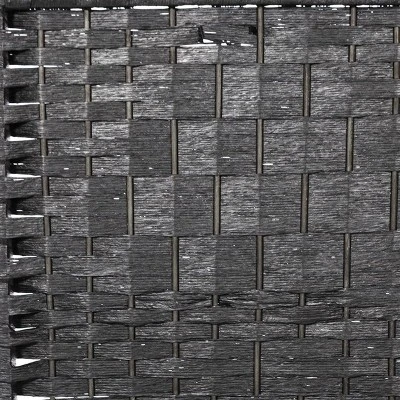 Legacy Decor 3, 4, 5, 6, Or 8 Panels Diamond Weave Bamboo Fiber Privacy Partition Screen, Black, Brown, Red/Honey, Or Beige Color 3 Legacy Decor 3, 4, 5, 6, Or 8 Panels Diamond Weave Bamboo Fiber Privacy Partition Screen, Black, Brown, Red/Honey, Or Beige Color - Image 3