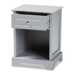 1 Drawer Chase Wood Nightstand - Baxton Studio