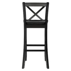 30" Torino X Back Wood Barstool - Black - Linon -Baxton Studio Shop GUEST 928c93e5 09c1 4c19 aa08 efc9a674a4f7