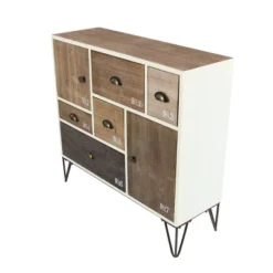 Wood And Metal 7 Drawer Buffet White/Black - Olivia & May 25 Wood And Metal 7 Drawer Buffet White/Black - Olivia & May -Baxton Studio Shop GUEST 929e18f0 566e 481d a997 a126dbad6248