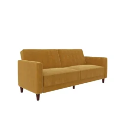 Pin Tufted Velvet Transitional Futon - Room & Joy -Baxton Studio Shop GUEST 948add4a 9f03 4631 999e 148010a61475