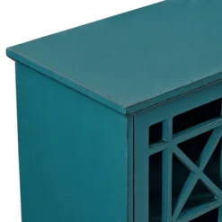 Versatile Fretwork Accent Storage Cabinet Blue - Saracina Home 8 Versatile Fretwork Accent Storage Cabinet Blue - Saracina Home -Baxton Studio Shop GUEST 94b31eb2 8af4 498f 9033 de30dc40e0fa
