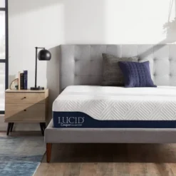 Lucid Comfort Collection Gel & Aloe Vera 12" Hybrid Memory Foam Mattress -Baxton Studio Shop GUEST 95414145 51f6 4902 be59 2ff756a20db7