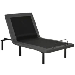 HOMCOM Twin XL Adjustable Bed Frame, Ergonomic Zero Gravity Power Bed Base With Head And Foot Incline, Memory, And Wireless Remote, Gray 7 HOMCOM Twin XL Adjustable Bed Frame, Ergonomic Zero Gravity Power Bed Base With Head And Foot Incline, Memory, And Wireless Remote, Gray -Baxton Studio Shop GUEST 954f497a 0951 42a7 a528 bce37b3b33ea