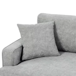 80.7" Modern Upholstered Loveseat Sofa With Metal Legs And 2 Pillows-ModernLuxe -Baxton Studio Shop GUEST 9618f10b 3e7d 40cc 9fe3 4c50e06b0132