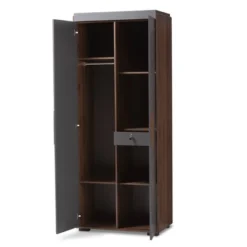 7 Shelf Wardrobe Rikke Two-Tone Wood Storage Cabinet Brown - Baxton Studio 19 7 Shelf Wardrobe Rikke Two-Tone Wood Storage Cabinet Brown - Baxton Studio -Baxton Studio Shop GUEST 965550c2 a50b 4e67 9494 0db909004e44
