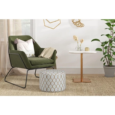 Inmod Bodhi Marble Side Table Gold/White 1 Inmod Bodhi Marble Side Table Gold/White