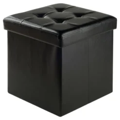 Ashford Storage Ottoman With Accent Stools Faux Leather - Winsome -Baxton Studio Shop GUEST 968cf686 21b0 4202 9df8 cb48bd52d3a4