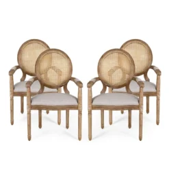 Set Of 4 Judith French Country Wood And Cane Upholstered Dining Chairs - Christopher Knight Home 23 Set Of 4 Judith French Country Wood And Cane Upholstered Dining Chairs - Christopher Knight Home -Baxton Studio Shop GUEST 96a70970 be9a 4018 b1d1 e1bbf1b20111