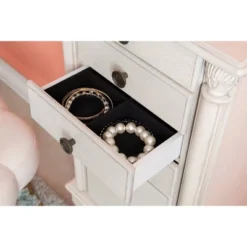 Obrecht Jewelry Armoire Off White - Powell Company -Baxton Studio Shop GUEST 96b75a1e c685 4d48 85c5 77e80fad1b44