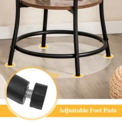 Costway 2 PCS 2-Tier Sofa Side End Table Round Nightstand With Sturdy Metal Frame Brown/Oak 17 Costway 2 PCS 2-Tier Sofa Side End Table Round Nightstand With Sturdy Metal Frame Brown/Oak -Baxton Studio Shop GUEST 96c79a01 3c40 4ab3 bc7e b36012ad6a8c