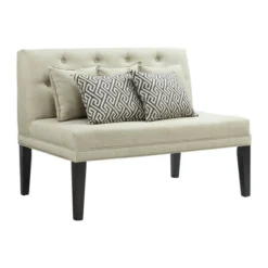Mara Loveseat With 5 Pillows Taupe - Picket House Furnishings