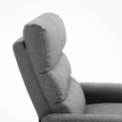 HOMCOM Power Lift Assist Recliner Chair For Elderly With Remote Control, Linen Fabric Upholstery Gray -Baxton Studio Shop GUEST 97d6e7c9 3751 4a5d a61b e78e158c25aa