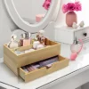 Sorbus Bamboo Desktop Organizer With Pull-Out Drawer