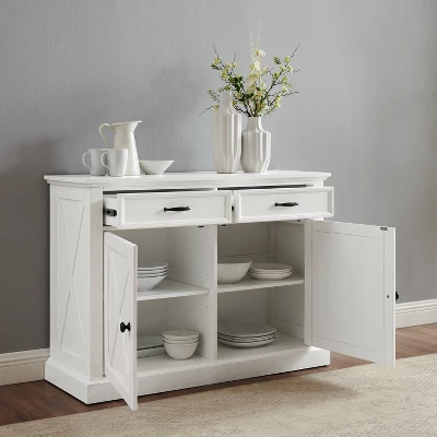 Clifton Sideboard Distressed White - Crosley 3 Clifton Sideboard Distressed White - Crosley - Image 3
