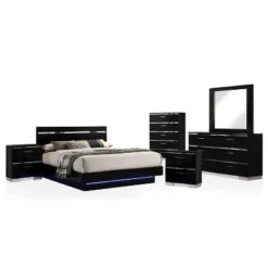 6pc Cavatao Bedroom Set With Led Light - MiBasics -Baxton Studio Shop GUEST 984f67c3 d29c 4a3d ae63 860bffa36dac