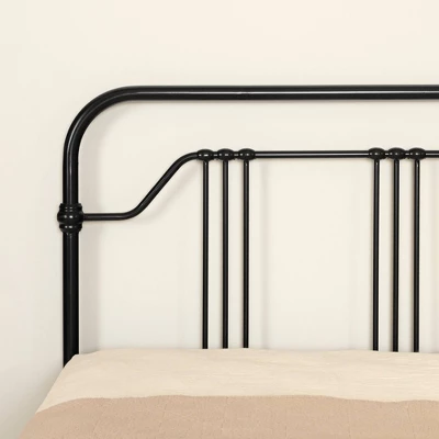 Queen Balka Platform Metal Bed Black - South Shore 7 Queen Balka Platform Metal Bed Black - South Shore - Image 7