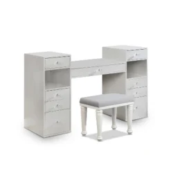 Lacroft LED Light Mirror Vanity Set - MiBasics -Baxton Studio Shop GUEST 987bdc69 d7ee 4328 a8fb 2a715f4fe666