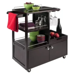 Galen Entertainment Cart With Serving Tray Wood/Espresso - Winsome 16 Galen Entertainment Cart With Serving Tray Wood/Espresso - Winsome -Baxton Studio Shop GUEST 98c6b50b dd27 4e5a 9f2a 621f974ba570
