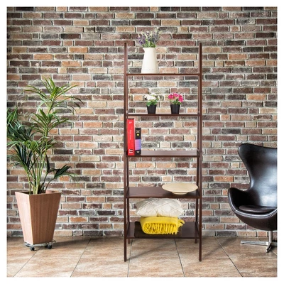 72" Shelf Ladder Bookcase - Flora Home 5 72" Shelf Ladder Bookcase - Flora Home - Image 5