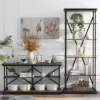 2pc Tullymore Open Shelf Console Table And Bookcase Set - MiBasics