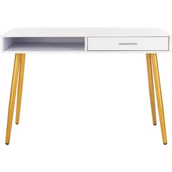Jorja 1 Drawer 1 Shelf Desk - Safavieh -Baxton Studio Shop GUEST 9a363339 e86b 4a0a 8df5 6018bdd5ba9d