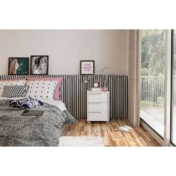 Maia 3 Drawer File Cabinet White - Polifurniture -Baxton Studio Shop GUEST 9a7c80cb 4701 4dcf 9138 0a935beacc57