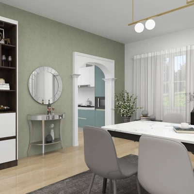 Set Of 2 Glam Fir Console Tables With Mirror White - Olivia & May 14 Set Of 2 Glam Fir Console Tables With Mirror White - Olivia & May - Image 14