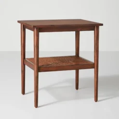 Wood & Cane Square Accent Side Table - Hearth & Hand™ With Magnolia 19 Wood & Cane Square Accent Side Table - Hearth & Hand™ With Magnolia -Baxton Studio Shop GUEST 9bbf67fe f923 4dc6 a0b9 a19f79ce460c