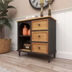 Farmhouse Wood Cabinet Black - Olivia & May 24 Farmhouse Wood Cabinet Black - Olivia & May -Baxton Studio Shop GUEST 9c00912e a6b7 41df a5f5 fee2c06e42e1