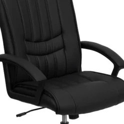 Flash Furniture Mid-Back Black LeatherSoft Swivel Manager's Office Chair With Arms 13 Flash Furniture Mid-Back Black LeatherSoft Swivel Manager's Office Chair With Arms -Baxton Studio Shop GUEST 9c3724c4 bbbe 4e67 be7e 74c6241130dc