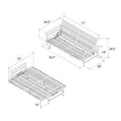 Max Metal Futon Frame Black - Room & Joy 21 Max Metal Futon Frame Black - Room & Joy -Baxton Studio Shop GUEST 9c5f76a1 c9fb 40f2 99b8 eaf8989bfcf1