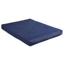 Full 8" Jayce Thermobonded High Density Polyester Fill Futon Mattress Blue - Room & Joy -Baxton Studio Shop GUEST 9c61cbe9 b1c4 4623 b222 fbc1719fa03e