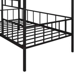 Twin Size Metal House Bed Frame With Slatted Support-ModernLuxe -Baxton Studio Shop GUEST 9c7fc636 03d1 4cd7 afc7 c12856e0ac26