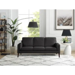 Nathan Stationary Sofa - Lifestyle Solutions -Baxton Studio Shop GUEST 9d21fa92 fe72 446f 90b3 c2c99ee414bd