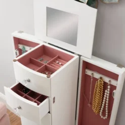 Makenzie Jewelry Armoire White - Powell Company -Baxton Studio Shop GUEST 9d37bd3b ed88 4dbf a2b4 b24f5d0fa549