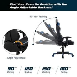 Costway X-Shaped Gaming Desk & Racing Style Massage Chair Set Home Office Black+White/Blue/Grey/Red -Baxton Studio Shop GUEST 9db5e53d f389 423f b130 b15f947d01be