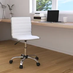 Merrick Lane Home Office Chair Ergonomic Executive Ribbed Low Back Armless Computer Desk Chair - Base, Frame & Border 23 Merrick Lane Home Office Chair Ergonomic Executive Ribbed Low Back Armless Computer Desk Chair - Base, Frame & Border -Baxton Studio Shop GUEST 9dc0af9e 3101 4910 bd96 a29eeb69cfb9
