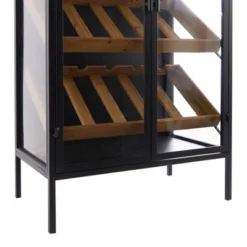 Modern Wood Standing Wine Rack Black - Olivia & May 9 Modern Wood Standing Wine Rack Black - Olivia & May -Baxton Studio Shop GUEST 9de10348 f742 45f0 806c c4e6672bee8b