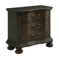 Serena 3 Drawer Nightstand With USB Ports Espresso - Picket House Furnishings