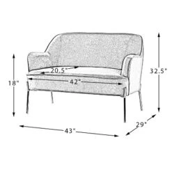 Aida Loveseat Sofa | Karat Home -Baxton Studio Shop GUEST 9f4013dd dd85 4e4b b2be a7fcae141958