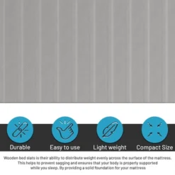 Continental Sleep, 0.75-Inch Standard Mattress Support Wooden Bunkie Board/Slats With Covered -Baxton Studio Shop GUEST 9f51a2cc e651 40de 8b76 9edc21400eca