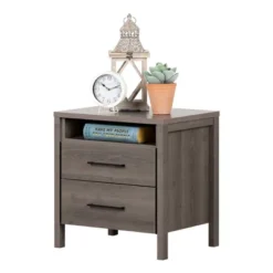 Gravity 2 Drawer Nightstand - South Shore -Baxton Studio Shop GUEST 9f5d326e 92b2 4976 81b9 b17b16e7de4e