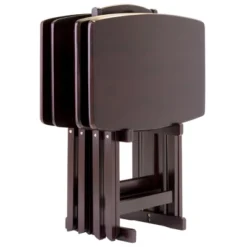 5pc Dylan Oversize Snack Table Set Espresso Brown - Winsome