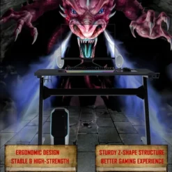 Costway Z-Shaped Racing Style Desk & Massage Gaming Chair Set For Home Office 17 Costway Z-Shaped Racing Style Desk & Massage Gaming Chair Set For Home Office -Baxton Studio Shop GUEST a0132521 be6b 4db6 864d 208950020f61