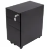 Stand Up Desk Store 3 Drawer Under Desk Lockable Rolling File Cabinet With Stable 5 Wheel Design