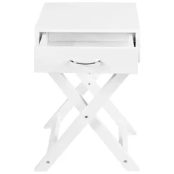 Tangkula Modern Versatile Nightstand X-shape Wooden End Table With Drawer Accent Side Table For Bedroom Black/White -Baxton Studio Shop GUEST a1002422 e299 4c3a be9b 13c74223d852
