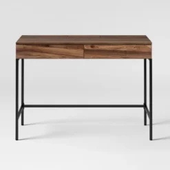 Loring Wood Writing Desk With Drawers And Charging Station - Threshold™ -Baxton Studio Shop GUEST a180d95f 494d 40fe 99aa 477952f0ae1b