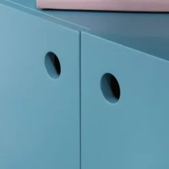 Anda Noor Corner Storage Cabinet Sea Blue - Sauder -Baxton Studio Shop GUEST a2761e39 03bf 48ba 932d 139692d8ee1d